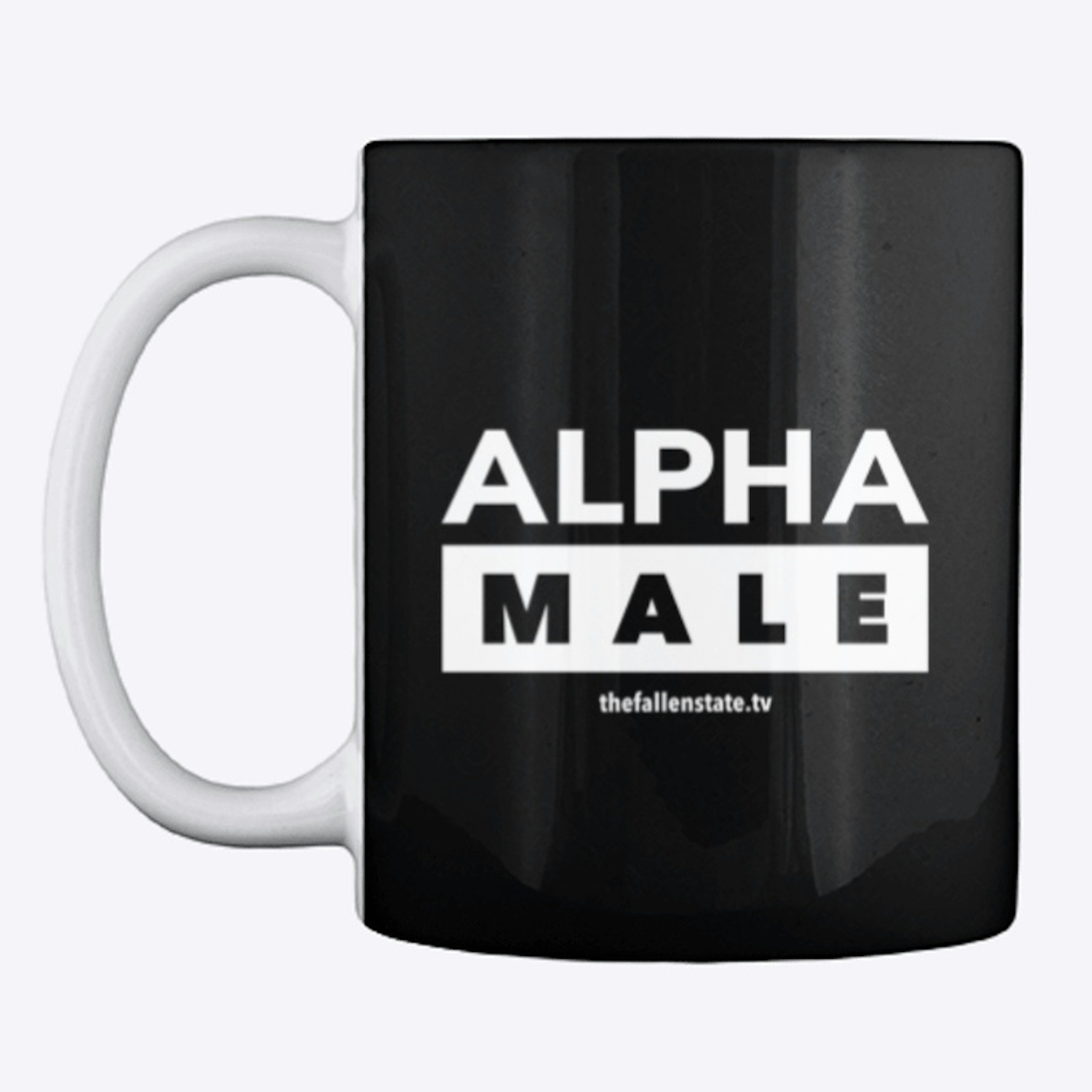 ALPHA MALE Mug (White Logo)