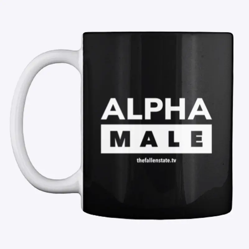 ALPHA MALE Mug (White Logo)